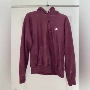 Maroon Champion Hoodie - Mens Medium